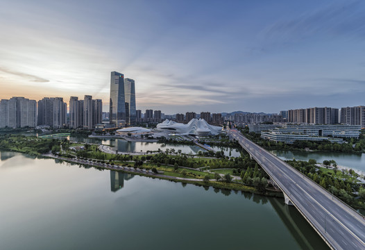 长沙梅溪湖全景