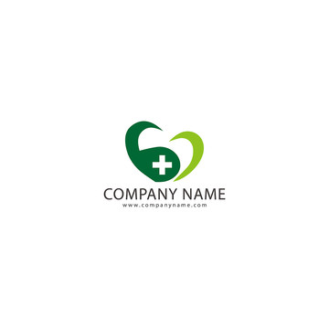 爱心医疗行业logo设计