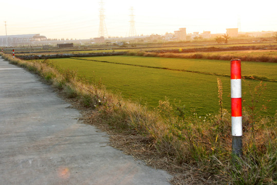 夕阳道路