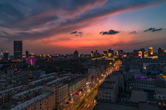 长春夜景