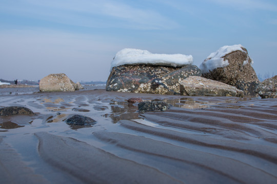 秦皇岛冰冻海岸