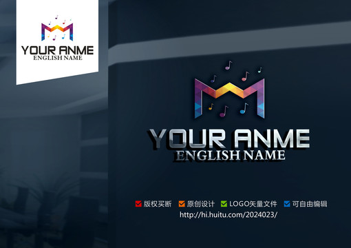 M音樂logo