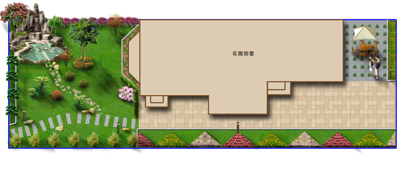 庭院綠化效果圖