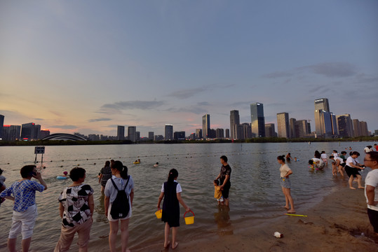 合肥天鹅湖沙滩