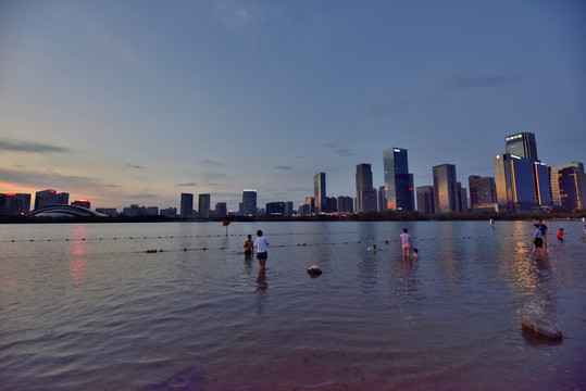 合肥天鹅湖沙滩