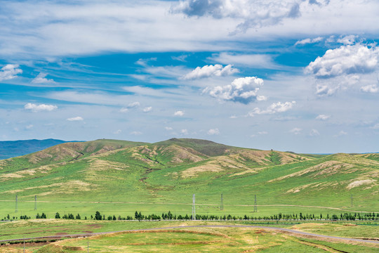 内蒙古乌兰察布草原自然风景