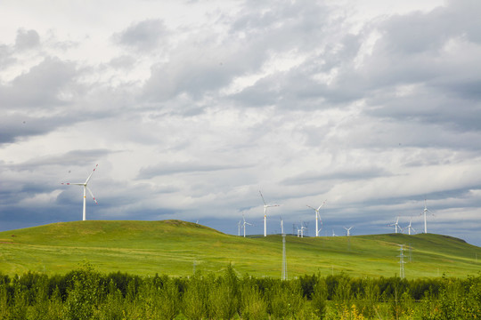 新能源风力发电大风车呼伦贝尔