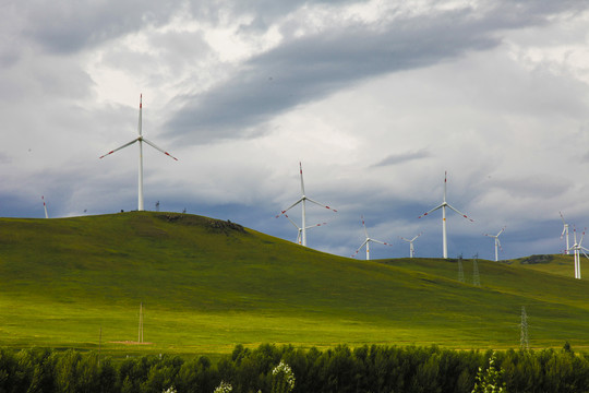 新能源风力发电大风车呼伦贝尔