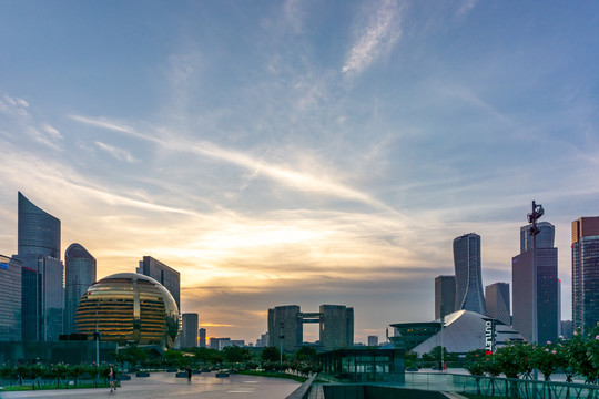 杭州钱江新城建筑景观