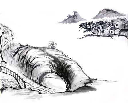 水墨山水畫
