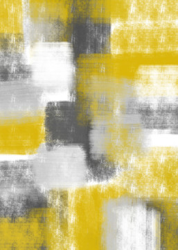 北欧现代黄灰色抽象油画