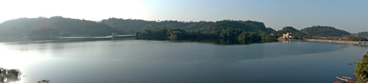 迎龙湖湿地公园全景