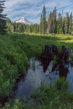 俄勒冈山中湖