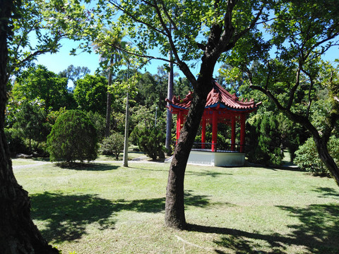 台湾士林官邸公园凉亭