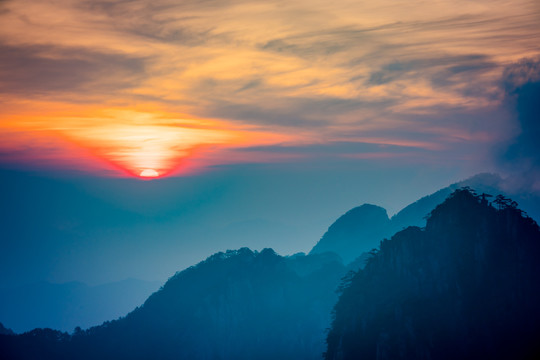 黄山日出