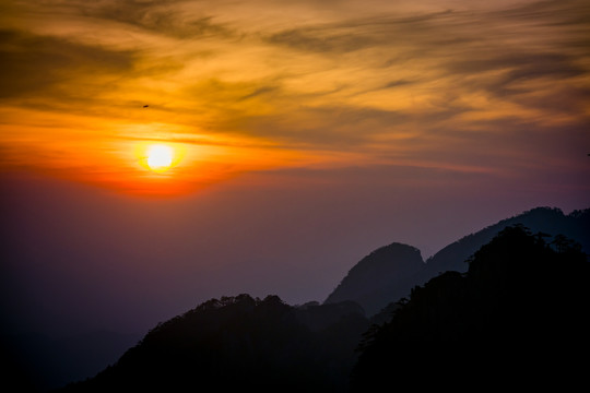 黄山日出