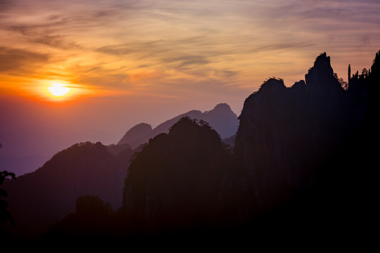 黄山日出