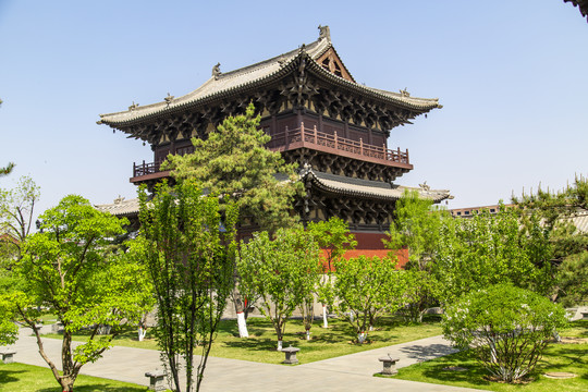 大同古城华严寺文殊阁