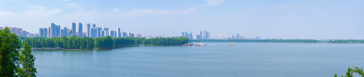 湖北武汉东湖风景区夏日风光