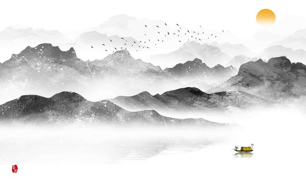 中式水墨山水