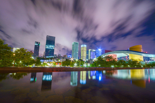 深圳市民中心夜景