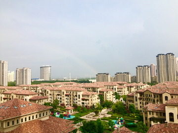 别墅小区鸟瞰图