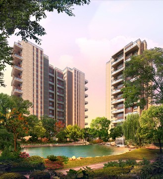 住宅小區(qū)園林景觀效果圖