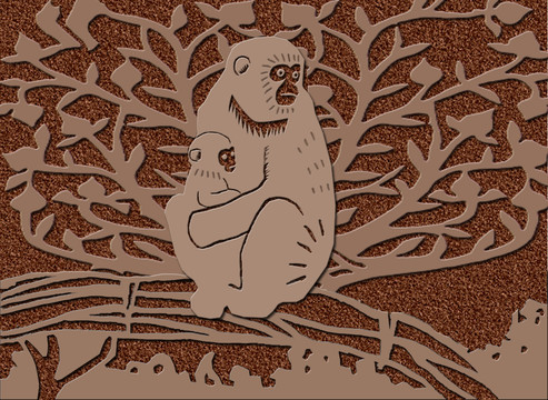 秦嶺四寶金絲猴