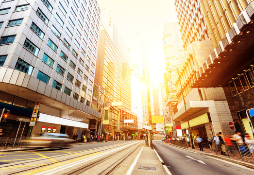 香港商业区和街道