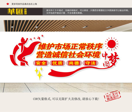市場監(jiān)管形象墻