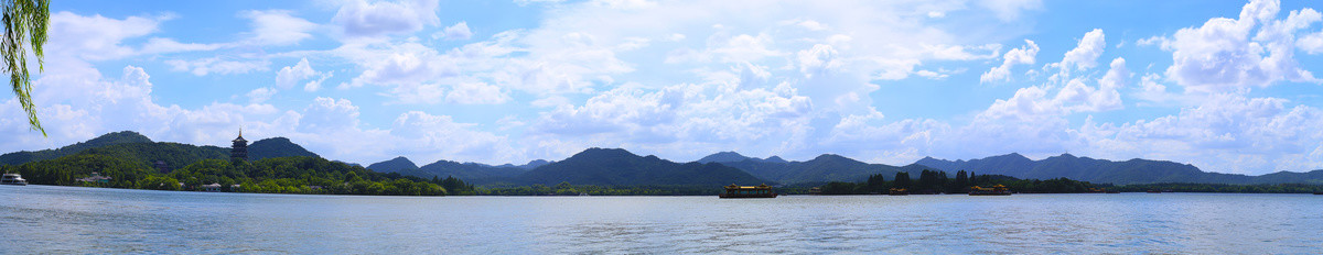 杭州西湖全景