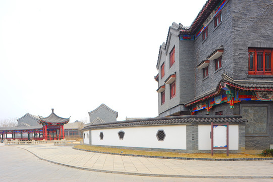 中式青砖楼房