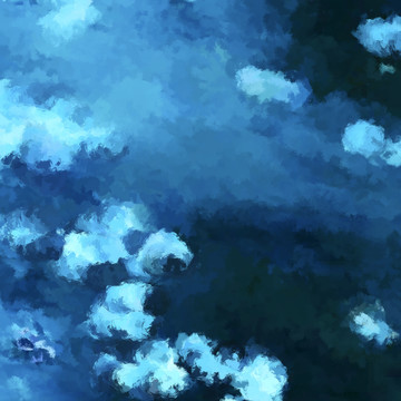 唯美海洋海底藍(lán)色背景素材