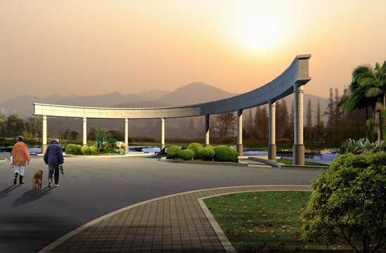 公園景觀效果圖