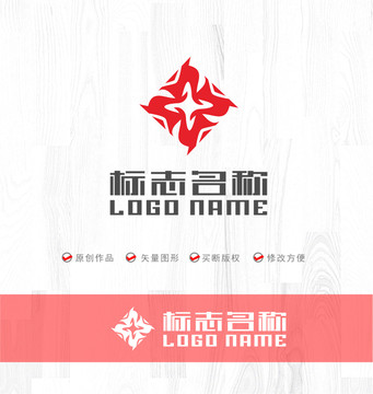 旋转标志动力LOGO