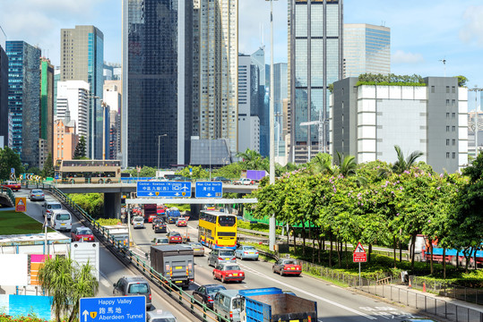 香港的街道