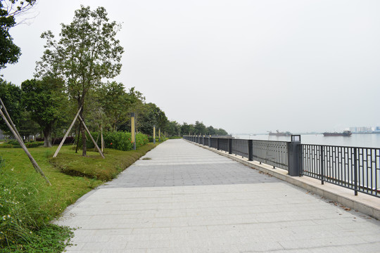 淡水河河岸风景