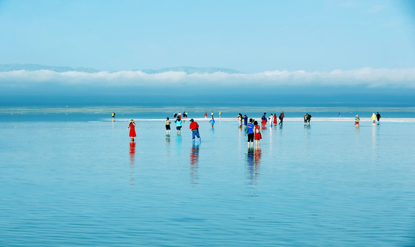 中国青海茶卡盐湖