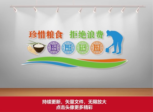 食堂文化墻