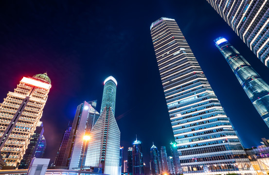 上海现代建筑夜景