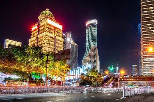 上海夜景建筑大厦写字楼