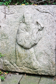 古代花岗岩石雕