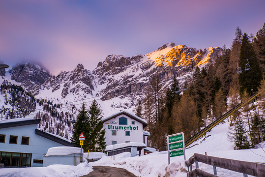 奥地利雪山