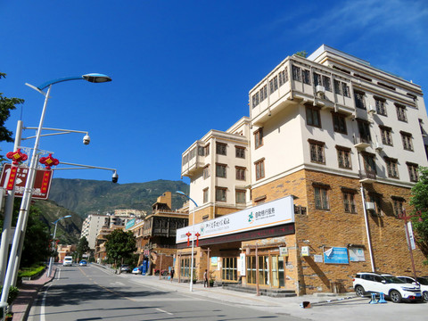 汶川街景