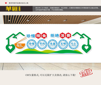 食堂形象墻