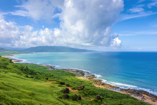 中国台湾屏东垦丁龙磐公园海景