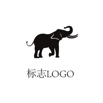 动物大象标志LOGO