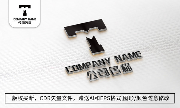 T字母logo标志公司商标