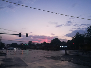 雨后的晚霞