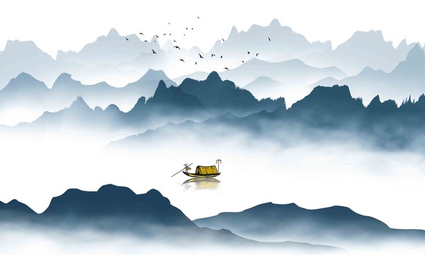 水墨山水畫